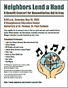Neighbors Lend a Hand - A Concert for Humanitarian Aid in Iraq