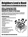 Neighbors Lend a Hand - A Concert for Humanitarian Aid in Iraq
